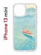Чехол-накладка iPhone 13 mini Kruche Print Озеро цветов