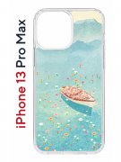 Чехол-накладка iPhone 13 Pro Max Kruche Print Озеро цветов