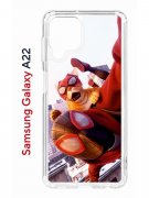 Чехол-накладка Samsung Galaxy A22/M22/M32 Kruche Print Человек паук
