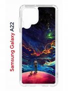 Чехол-накладка Samsung Galaxy A22 4G/M22/M32 Kruche Print Маленький принц