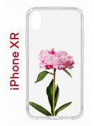 Чехол-накладка iPhone XR Kruche Print Пион