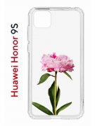 Чехол-накладка Huawei Honor 9S  (588929) Kruche PRINT Пион