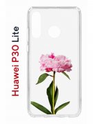 Чехол-накладка Huawei P30 Lite/Honor 20S/Honor 20 Lite/Nova 4e Kruche Print Пион