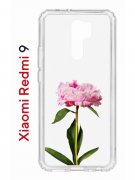 Чехол-накладка Xiaomi Redmi 9 (588934) Kruche PRINT Пион