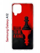 Чехол-накладка Samsung Galaxy A12/M12 (608589) Kruche Print Born to be a King
