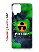 Чехол-накладка Samsung Galaxy A12 Kruche Print Toxic