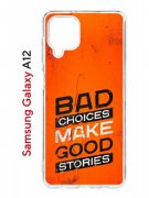 Чехол-накладка Samsung Galaxy A12 (608589) Kruche PRINT Good stories