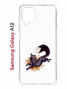 Чехол-накладка Samsung Galaxy A12 (608589) Kruche PRINT Fox