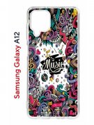 Чехол-накладка Samsung Galaxy A12 (608589) Kruche PRINT Music
