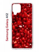Чехол-накладка Samsung Galaxy A12 (594609) Kruche PRINT Гранат