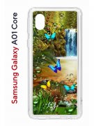 Чехол-накладка Samsung Galaxy A01 Core (593952) Kruche PRINT Водопад