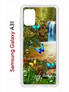 Чехол-накладка Samsung Galaxy A31 Kruche Print Водопад