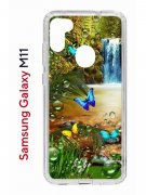 Чехол-накладка Samsung Galaxy M11/A11 Kruche Print Водопад