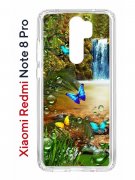 Чехол-накладка Xiaomi Redmi Note 8 Pro Kruche Print Водопад