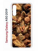 Чехол-накладка Samsung Galaxy A50 2019/A50S 2019/A30S 2019 Kruche Print Котик с рыбками