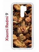Чехол-накладка Xiaomi Redmi 9 (588934) Kruche PRINT Котик с рыбками