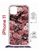 Чехол-накладка iPhone 11 Kruche Magrope Print цветы