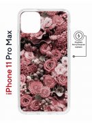 Чехол-накладка iPhone 11 Pro Max Kruche Magnet Print Цветы
