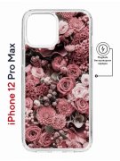 Чехол-накладка Apple iPhone 12 Pro Max (598885) Kruche PRINT цветы