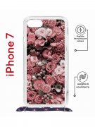 Чехол-накладка iPhone 7/8/SE (2020)/SE (2022) Kruche Magrope Print цветы