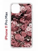 Чехол-накладка Apple iPhone 11 Pro Max (580662) Kruche PRINT цветы