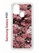 Чехол-накладка Samsung Galaxy M31 (588933) Kruche PRINT цветы