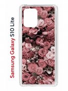 Чехол-накладка Samsung Galaxy S10 Lite (582683) Kruche PRINT цветы