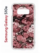 Чехол-накладка Samsung Galaxy S10e Kruche Print Цветы