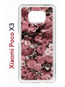 Чехол-накладка Xiaomi Poco X3 Kruche Print цветы
