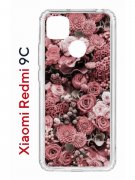 Чехол-накладка Xiaomi Redmi 9C (591325) Kruche PRINT цветы