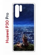 Чехол-накладка Huawei P30 Pro Kruche Print Ночные Огни