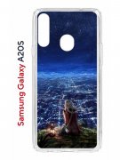 Чехол-накладка Samsung Galaxy A20S Kruche Print Ночные Огни
