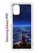 Чехол-накладка Samsung Galaxy M51 (593951) Kruche PRINT Ночные Огни