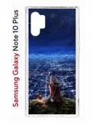 Чехол-накладка Samsung Galaxy Note 10+ Kruche Print Ночные Огни