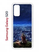 Чехол-накладка Samsung Galaxy S20 Kruche Print Ночные Огни