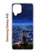 Чехол-накладка Samsung Galaxy A12/M12 Kruche Print Ночные Огни
