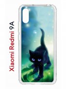 Чехол-накладка Xiaomi Redmi 9A Kruche Print Черный кот