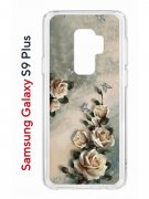Чехол-накладка Samsung Galaxy S9 Plus (591403) Kruche PRINT Белая роза