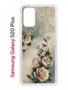 Чехол-накладка Samsung Galaxy S20 Plus Kruche Print Белая роза