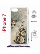 Чехол-накладка Apple iPhone 7 (598922) Kruche PRINT Белая роза