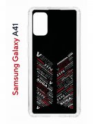 Чехол-накладка Samsung Galaxy A41 (587678) Kruche PRINT BTS