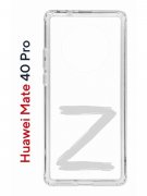 Чехол-накладка Huawei Mate 40 Pro Kruche Print Zet