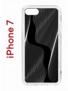 Чехол-накладка Apple iPhone 7 (580667) Kruche PRINT Line black