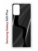 Чехол-накладка Samsung Galaxy S20 Plus Kruche Print Line black