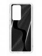 Чехол-накладка Huawei P40 Pro (588936) Kruche PRINT Line black