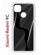 Чехол-накладка Xiaomi Redmi 9C (591325) Kruche PRINT Line black