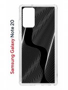 Чехол-накладка Samsung Galaxy Note 20 Kruche Print Line black