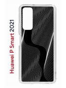 Чехол-накладка Huawei P Smart 2021 Kruche Print Line black