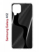 Чехол-накладка Samsung Galaxy A12/M12 (608589) Kruche Print Line black