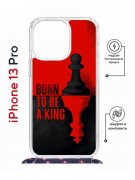 Чехол-накладка Apple iPhone 13 Pro (610630) Kruche PRINT Born to be a King